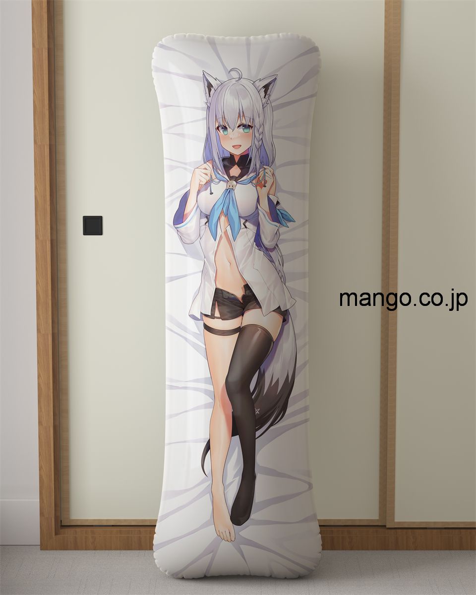 【過激 R18禁】アニメ抱き枕カバー 【バーチャルYoutuber】 白上フブキ 大型クッション キャラクターグッズ PVC製 コレクション用 1