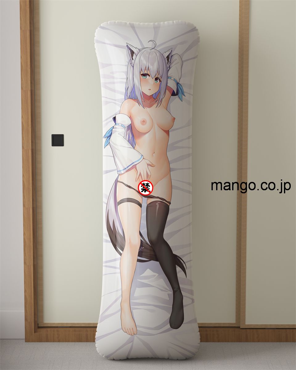 【過激 R18禁】アニメ抱き枕カバー 【バーチャルYoutuber】 白上フブキ 大型クッション キャラクターグッズ PVC製 コレクション用 2