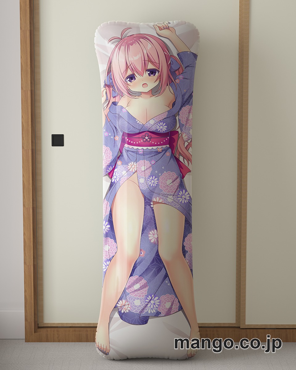 アニメ抱き枕カバー【バーチャルYoutuber】桃々乃ゆずゆ浴衣大型クッションキャラクターグッズPVC製コレクション用 2