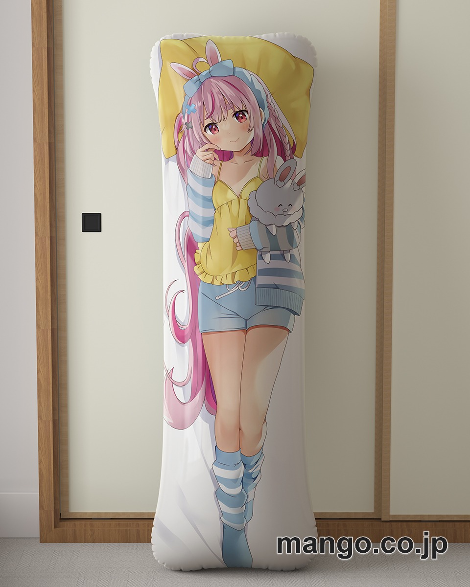 アニメ抱き枕カバー【バーチャルYoutuber】兎鞠まり大型クッションキャラクターグッズPVC製コレクション用 2