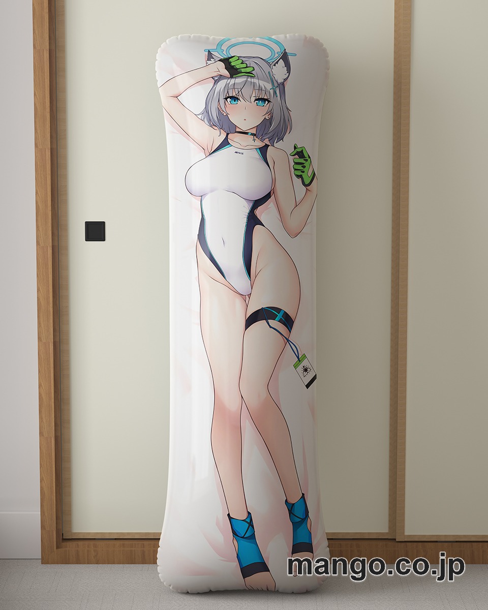 アニメ抱き枕カバー【ブルーアーカイブ】競泳水着砂狼シロコ大型クッションキャラクターグッズPVC製コレクション用