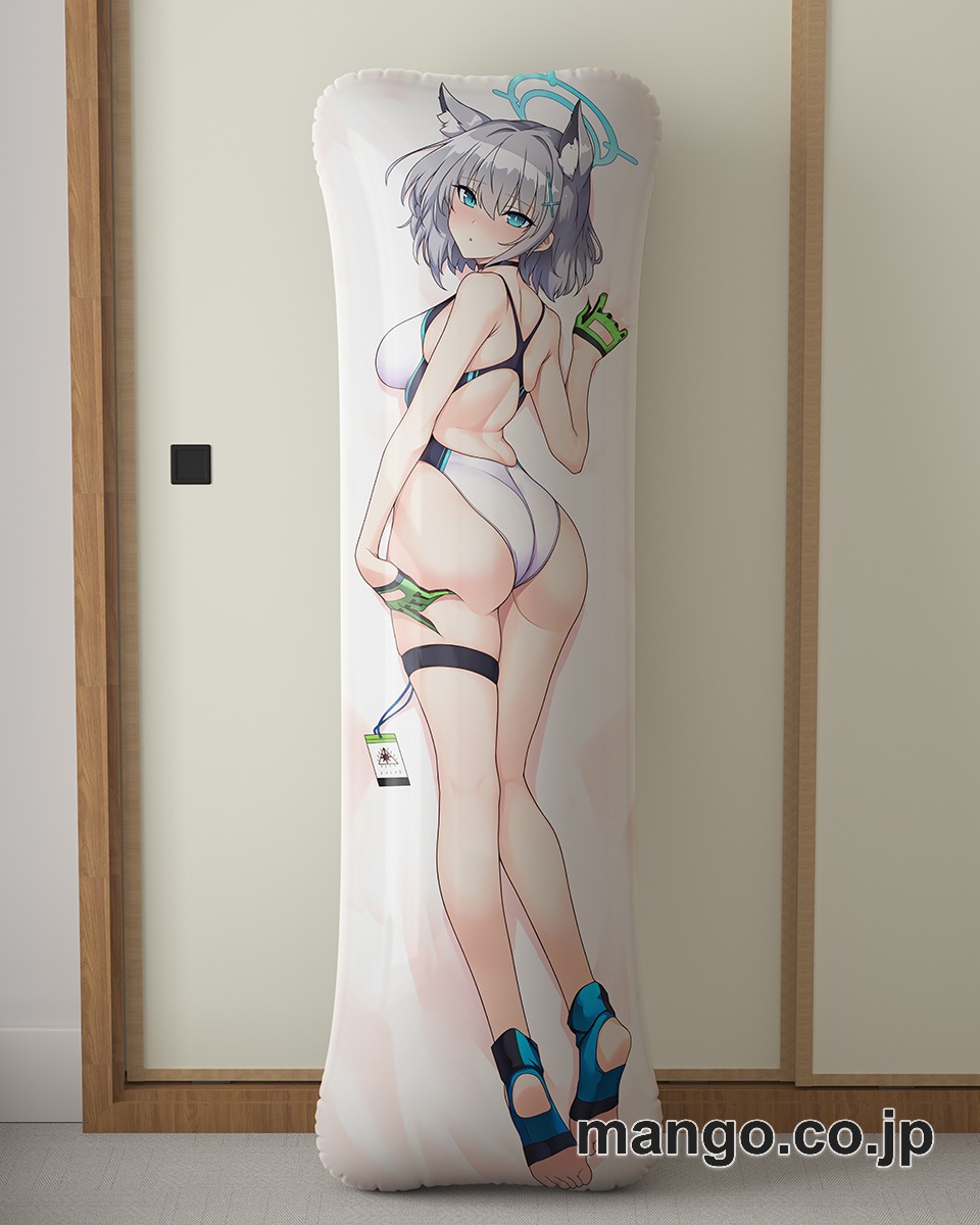 アニメ抱き枕カバー【ブルーアーカイブ】競泳水着砂狼シロコ大型クッションキャラクターグッズPVC製コレクション用 2