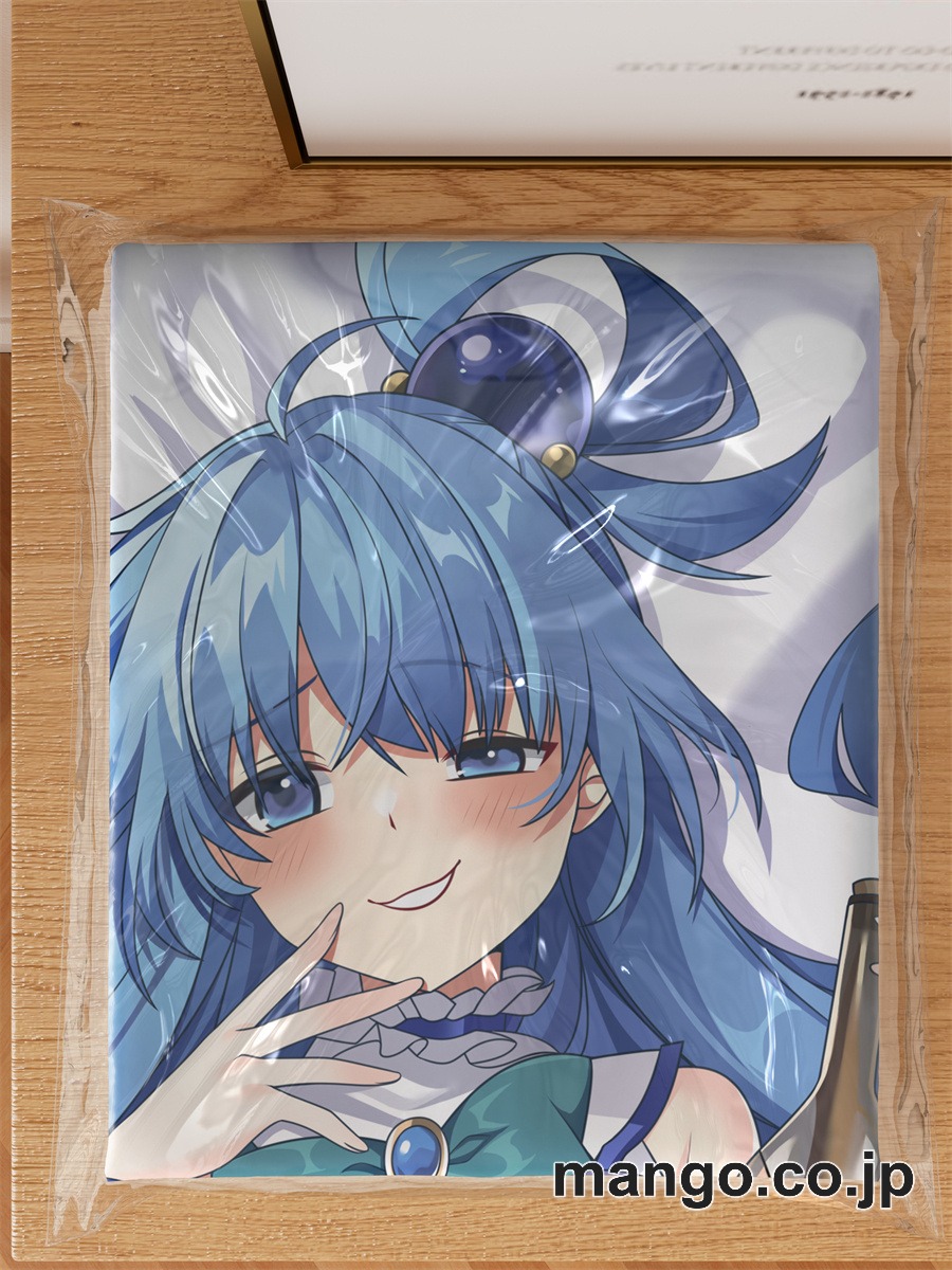 アニメ抱き枕カバー【この素晴らしい世界に祝福を！】三嶋くろね描き下ろし「アクア」大型クッションキャラクターグッズPVC製コレクション用 3