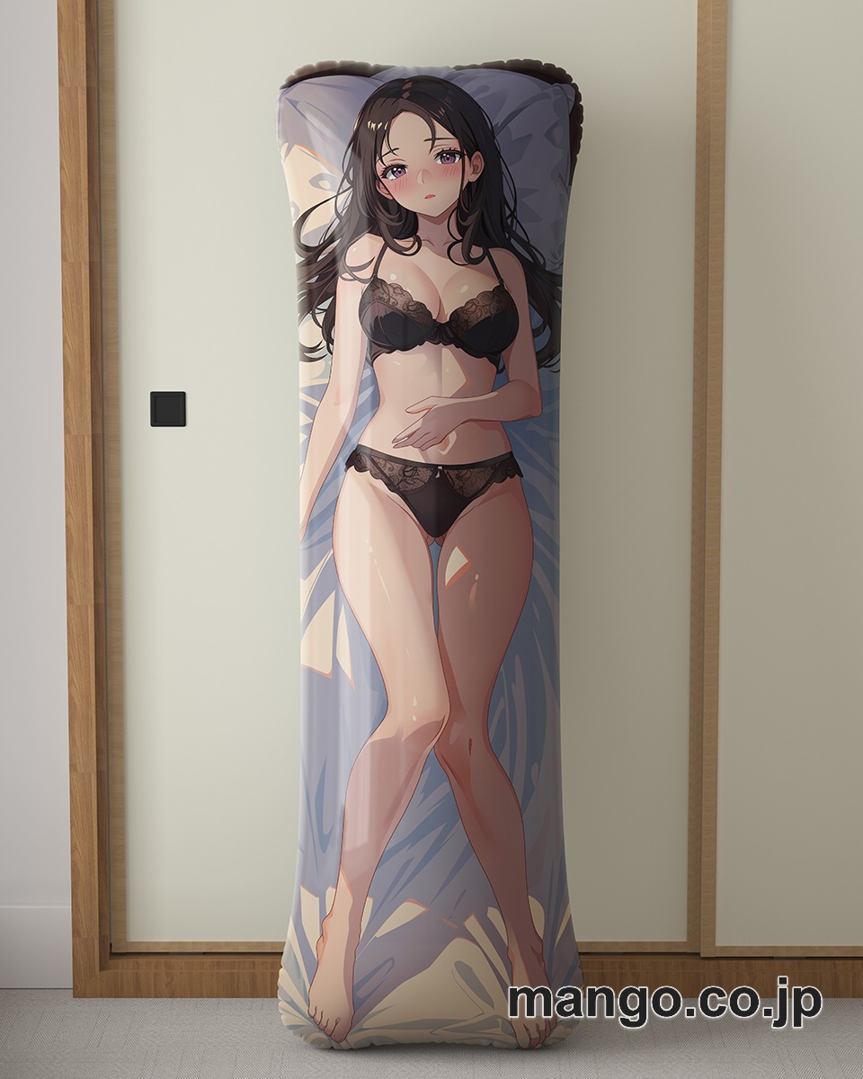 アニメ抱き枕カバー黒髪ロングJK大型クッションキャラクターグッズPVC製コレクション用 2