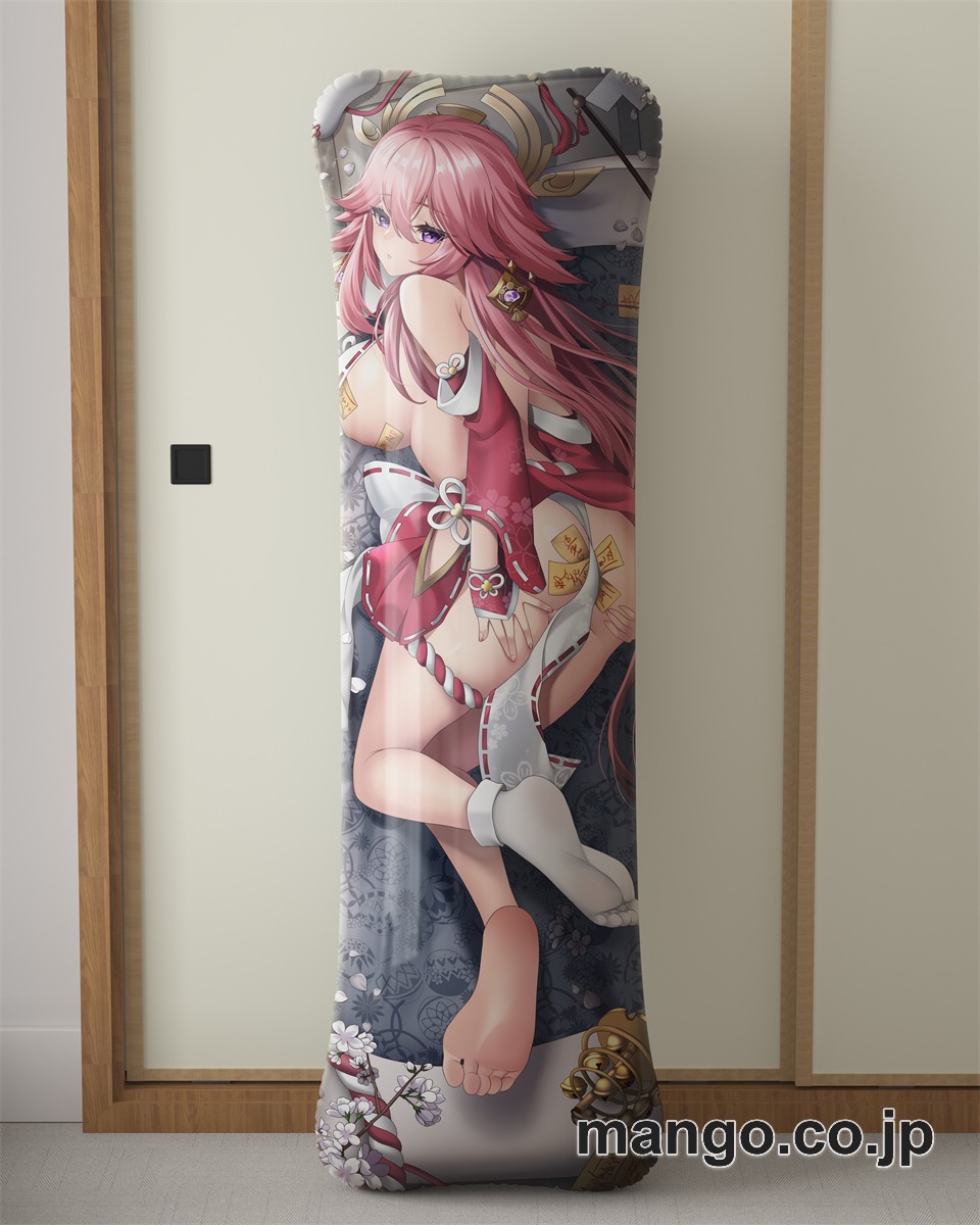 アニメ抱き枕カバー【原神】八重神子大型クッションキャラクターグッズPVC製コレクション用