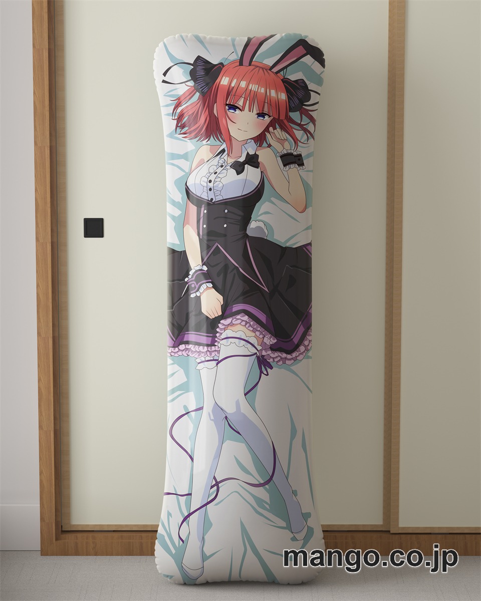 アニメ抱き枕カバー五等分の花嫁バニーガール中野二乃大型クッションキャラクターグッズPVC製コレクション用