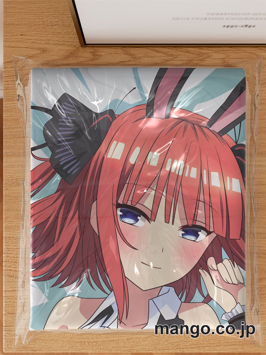アニメ抱き枕カバー五等分の花嫁バニーガール中野二乃大型クッションキャラクターグッズPVC製コレクション用 3