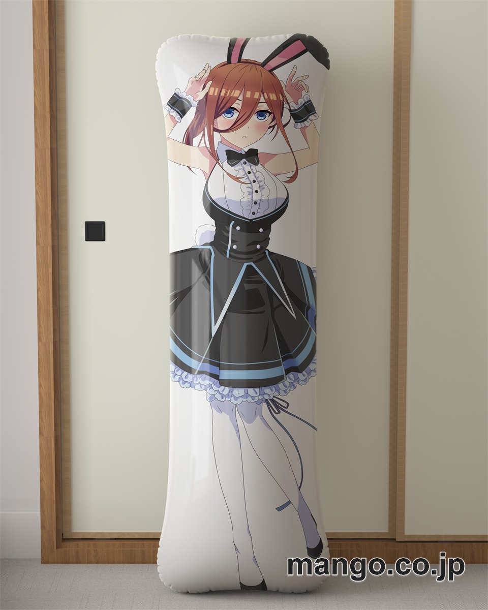 アニメ抱き枕カバー五等分の花嫁バニーガール中野三玖大型クッションキャラクターグッズPVC製コレクション用 2