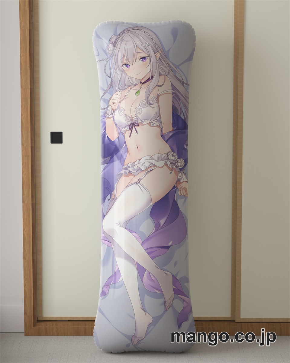 アニメ抱き枕カバー【Re：ゼロから始める異世界生活】エミリア大型クッションキャラクターグッズPVC製コレクション用