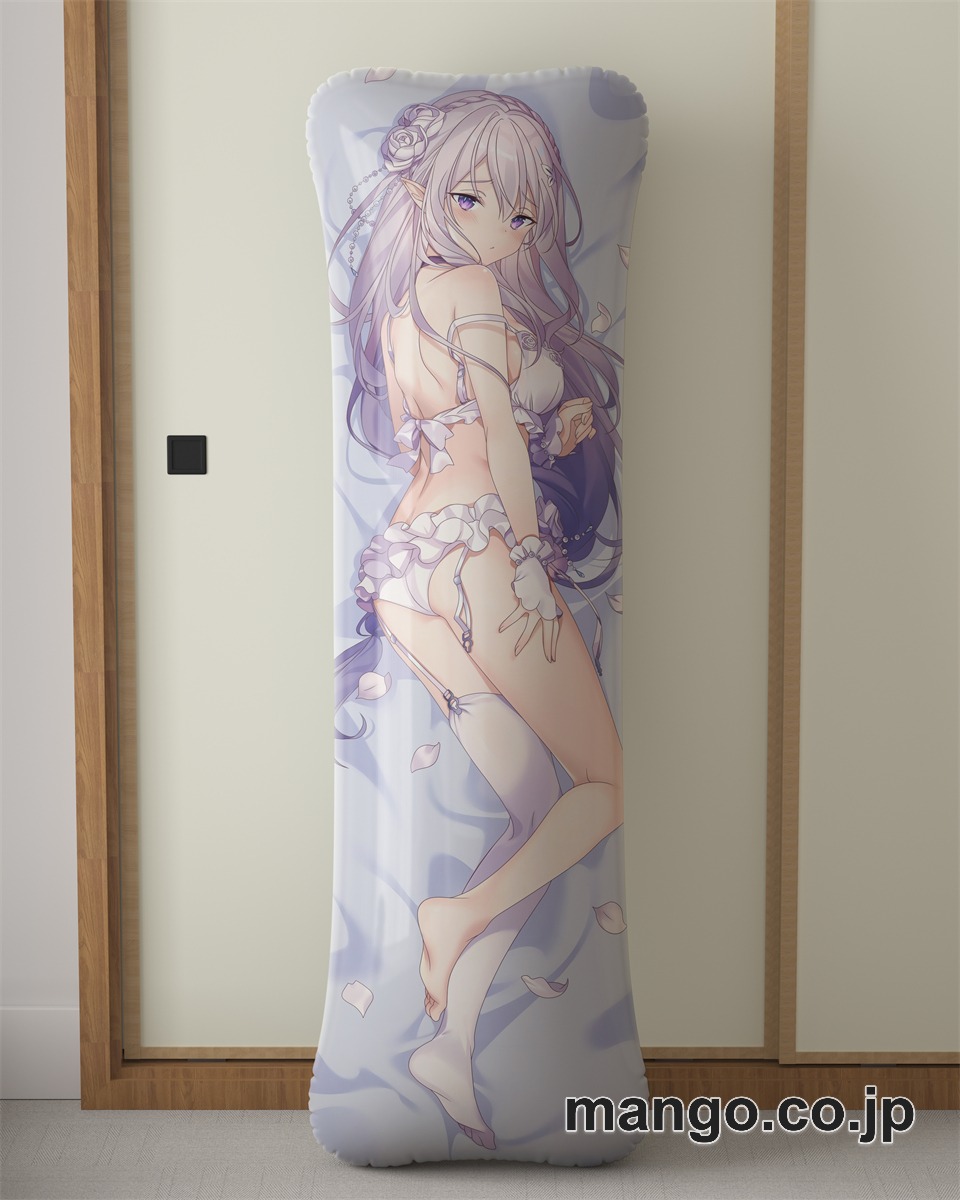 アニメ抱き枕カバー【Re：ゼロから始める異世界生活】エミリア大型クッションキャラクターグッズPVC製コレクション用 2