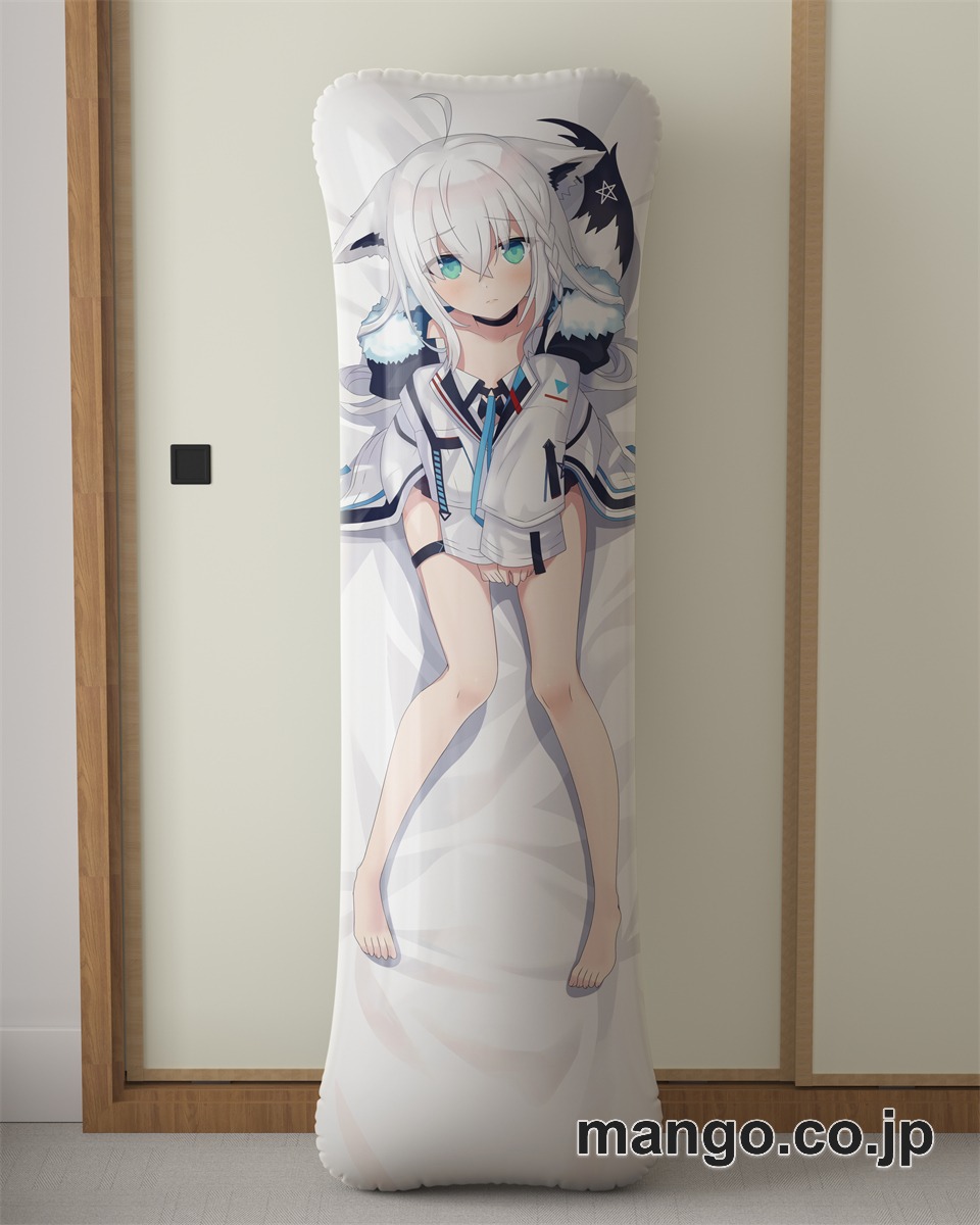 アニメ抱き枕カバーバーチャルYouTuber白上フブキ大型クッションキャラクターグッズPVC製コレクション用 2