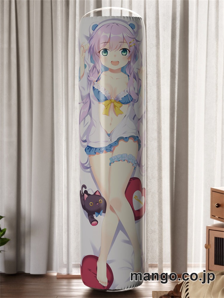 PVC 不倒翁 アニメ キャラクター バランスクッション白熊さん＆黒猫ちゃん PVC製 キャラクターグッズ コレクション用 2