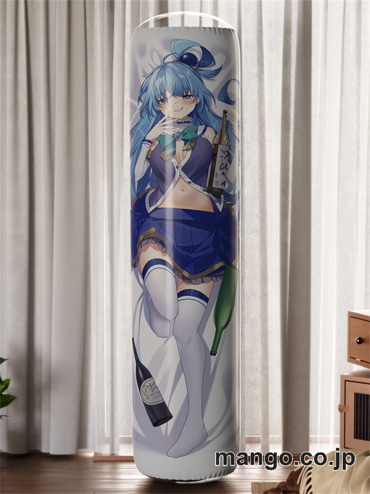 PVC 不倒翁 アニメ キャラクター バランスクッション【この素晴らしい世界に祝福を！】三嶋くろね描き下ろし「アクア」 PVC製 キャラクターグッズ コレクション用