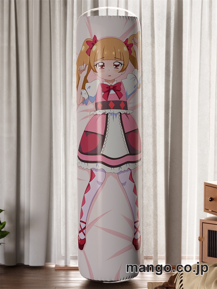 PVC 不倒翁 アニメ キャラクター バランスクッション【HUGっと！プリキュア】えみるキュアマシェリ PVC製 キャラクターグッズ コレクション用