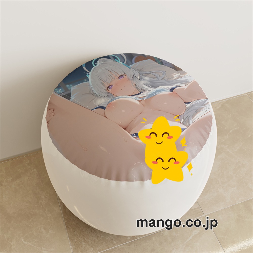【紳士向け】PVC ラウンドスツール アニメ キャラクター【ブルーアーカイブ】生塩ノアpvcスツールPVC製 キャラクターグッズ コレクション用 2
