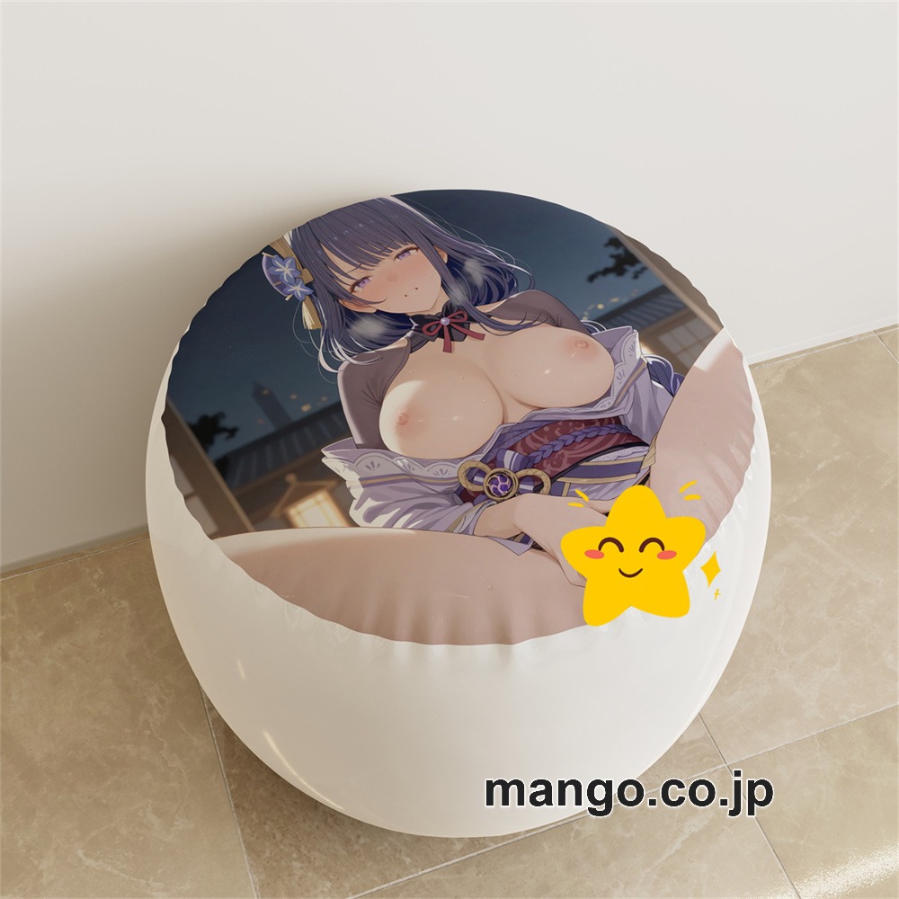 【紳士向け】PVC ラウンドスツール アニメ キャラクター【原神】雷電將軍pvcスツールPVC製 キャラクターグッズ コレクション用 1
