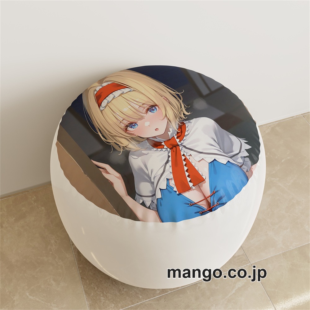 【紳士向け】PVC ラウンドスツール アニメ キャラクター【アリス】魅惑のふとももpvcスツールPVC製 キャラクターグッズ コレクション用