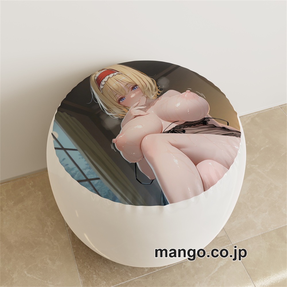 【紳士向け】PVC ラウンドスツール アニメ キャラクター【アリス】魅惑のふとももpvcスツールPVC製 キャラクターグッズ コレクション用 2