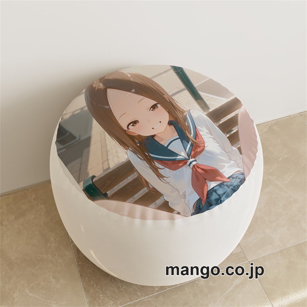 【紳士向け】PVC ラウンドスツール アニメ キャラクター【からかい上手の高木さん】高木さんpvcスツールPVC製 キャラクターグッズ コレクション用 1