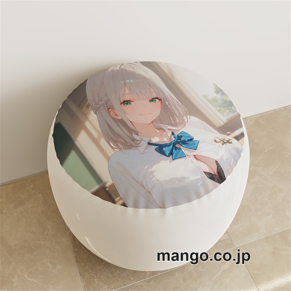 【紳士向け】PVC ラウンドスツール アニメ キャラクター【バーチャルYouTuber】白銀ノエルpvcスツールPVC製 キャラクターグッズ コレクション用