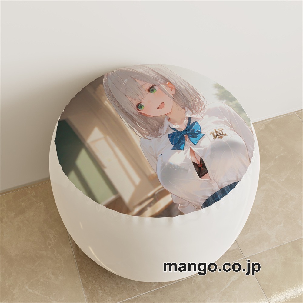 【紳士向け】PVC ラウンドスツール アニメ キャラクター【バーチャルYouTuber】白銀ノエルpvcスツールPVC製 キャラクターグッズ コレクション用 2