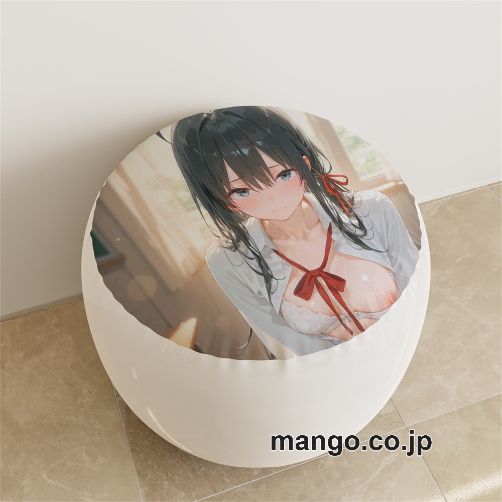 【紳士向け】PVC ラウンドスツール アニメ キャラクター【雪ノ下雪乃】黒髪pvcスツールPVC製 キャラクターグッズ コレクション用 1
