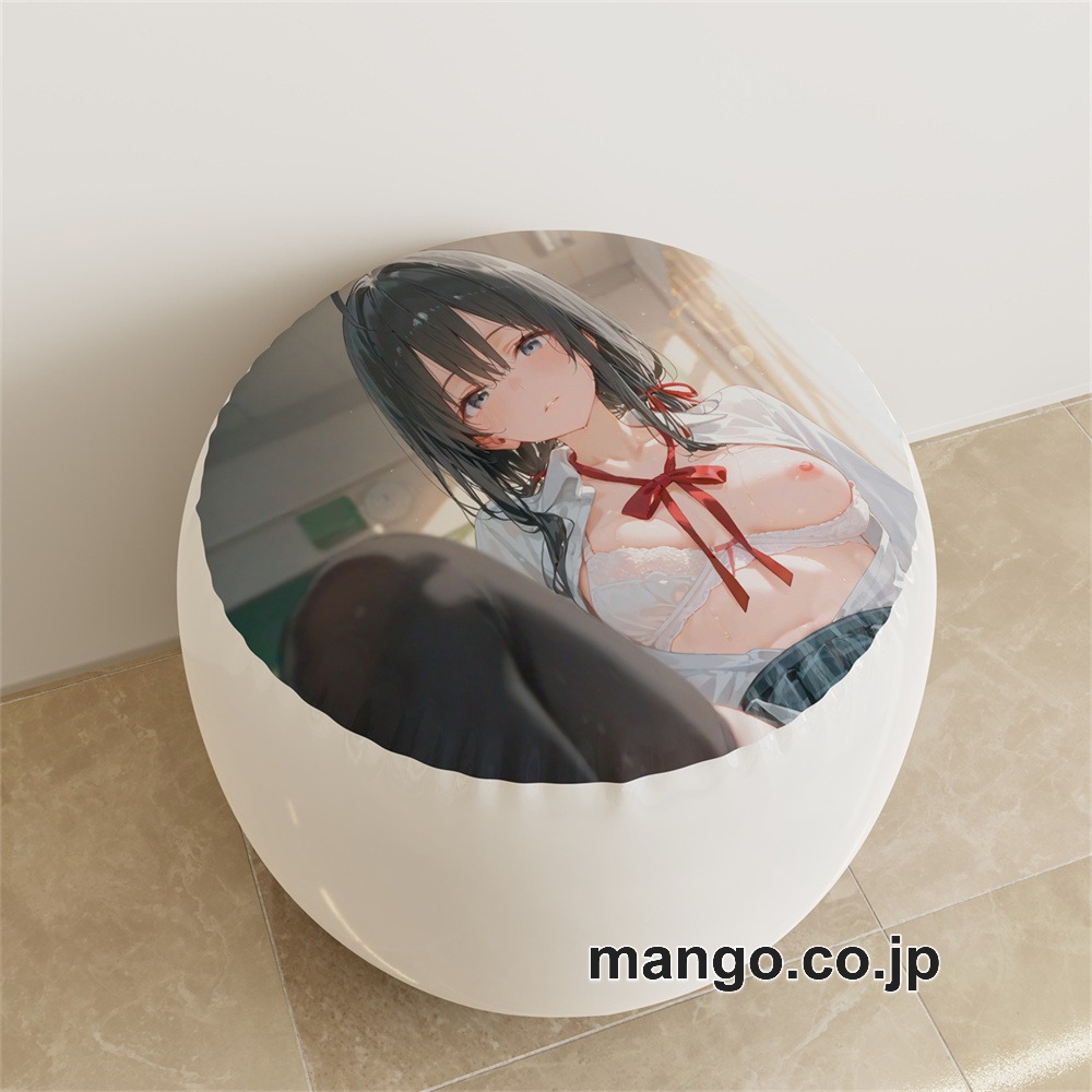 【紳士向け】PVC ラウンドスツール アニメ キャラクター【雪ノ下雪乃】黒髪pvcスツールPVC製 キャラクターグッズ コレクション用 2