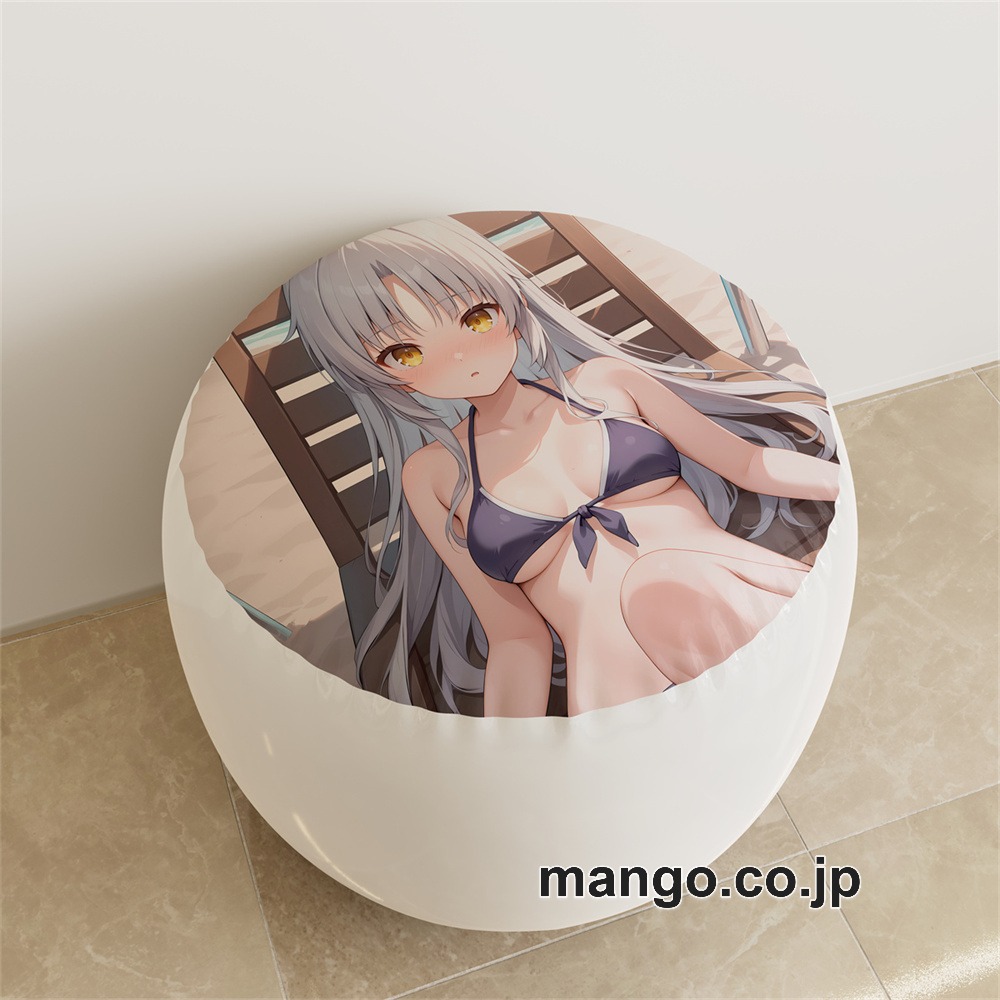 【紳士向け】PVC ラウンドスツール アニメ キャラクター【エンジェルビーツ】立華奏pvcスツールPVC製 キャラクターグッズ コレクション用 2