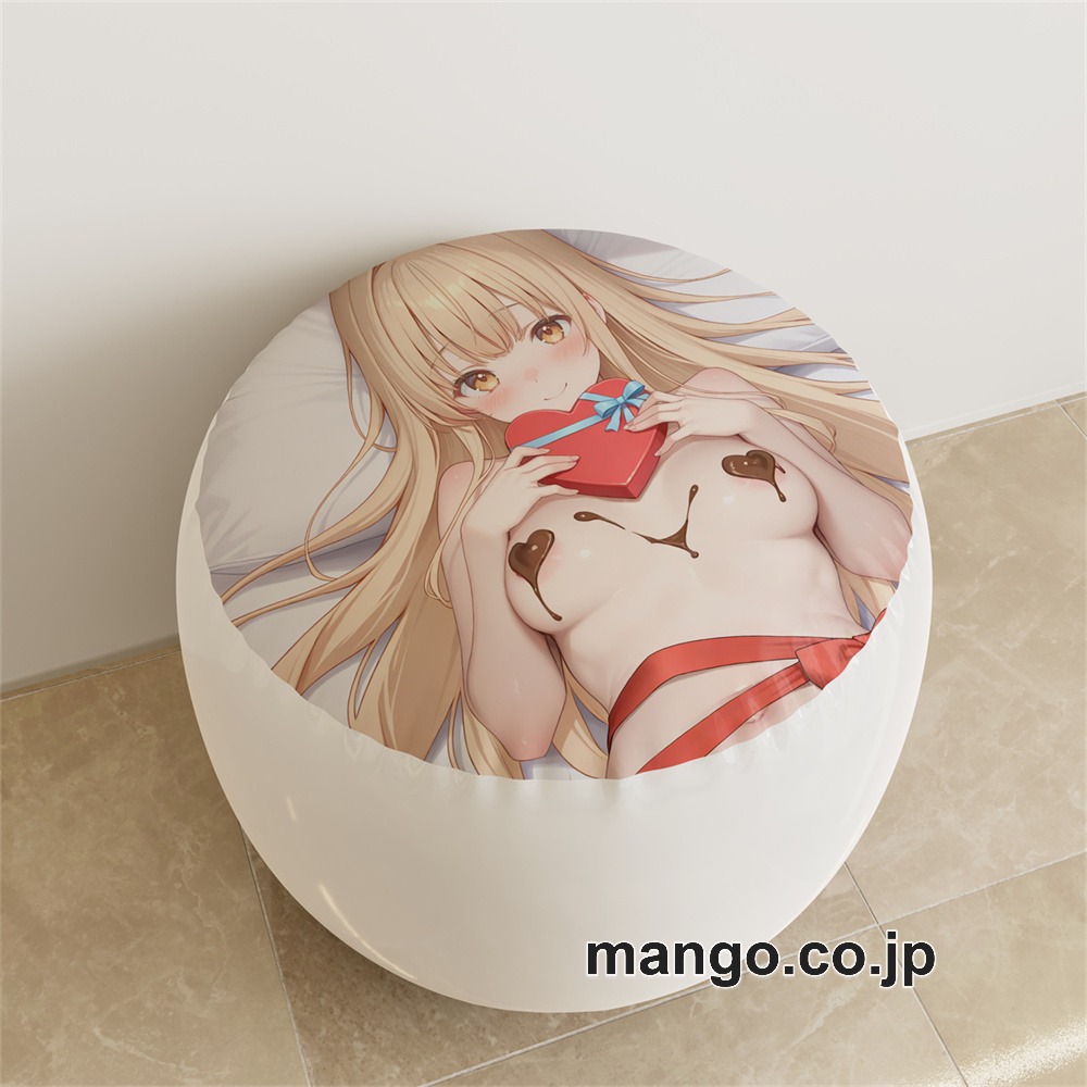 【紳士向け】PVC ラウンドスツール アニメ キャラクター【お隣の天使様】椎名真昼pvcスツールPVC製 キャラクターグッズ コレクション用 1
