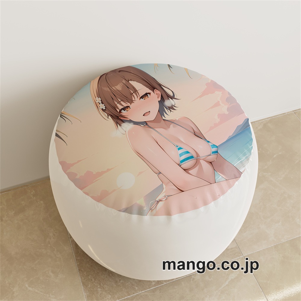 【紳士向け】PVC ラウンドスツール アニメ キャラクター【とある科学の超電磁砲】御坂美琴pvcスツールPVC製 キャラクターグッズ コレクション用 1