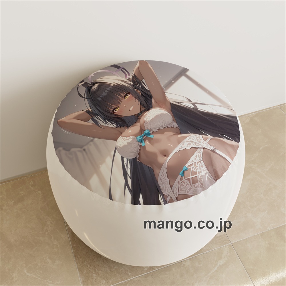 【紳士向け】PVC ラウンドスツール アニメ キャラクター【ブルーアーカイブ】角楯カリンpvcスツールPVC製 キャラクターグッズ コレクション用 2