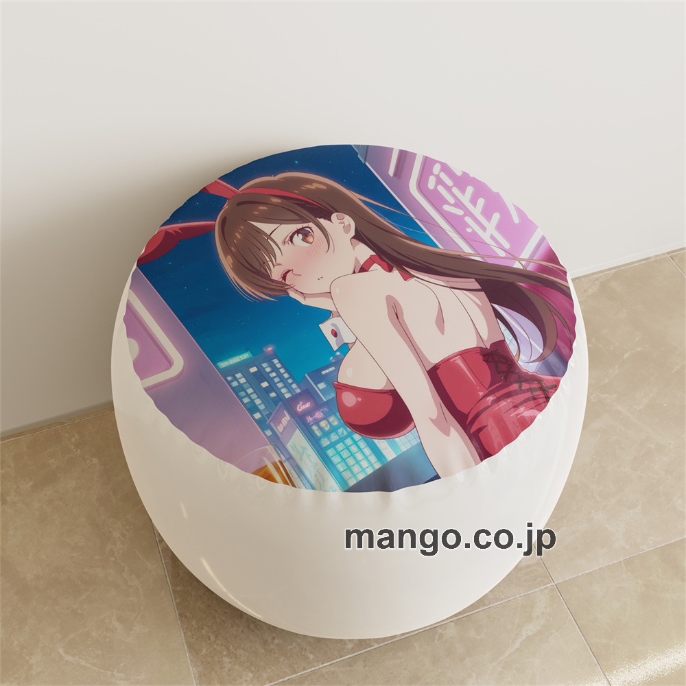【紳士向け】PVC ラウンドスツール アニメ キャラクター【彼女、お借りします】水原千鶴pvcスツールPVC製 キャラクターグッズ コレクション用 1