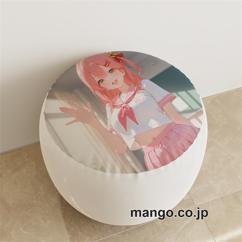 PVC ラウンドスツール アニメ キャラクター【バーチャルYouTuber】さくらみこpvcスツールPVC製 キャラクターグッズ コレクション用
