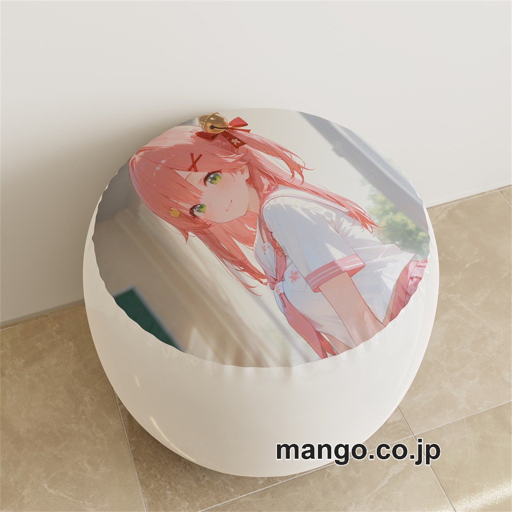 PVC ラウンドスツール アニメ キャラクター【バーチャルYouTuber】さくらみこpvcスツールPVC製 キャラクターグッズ コレクション用 2