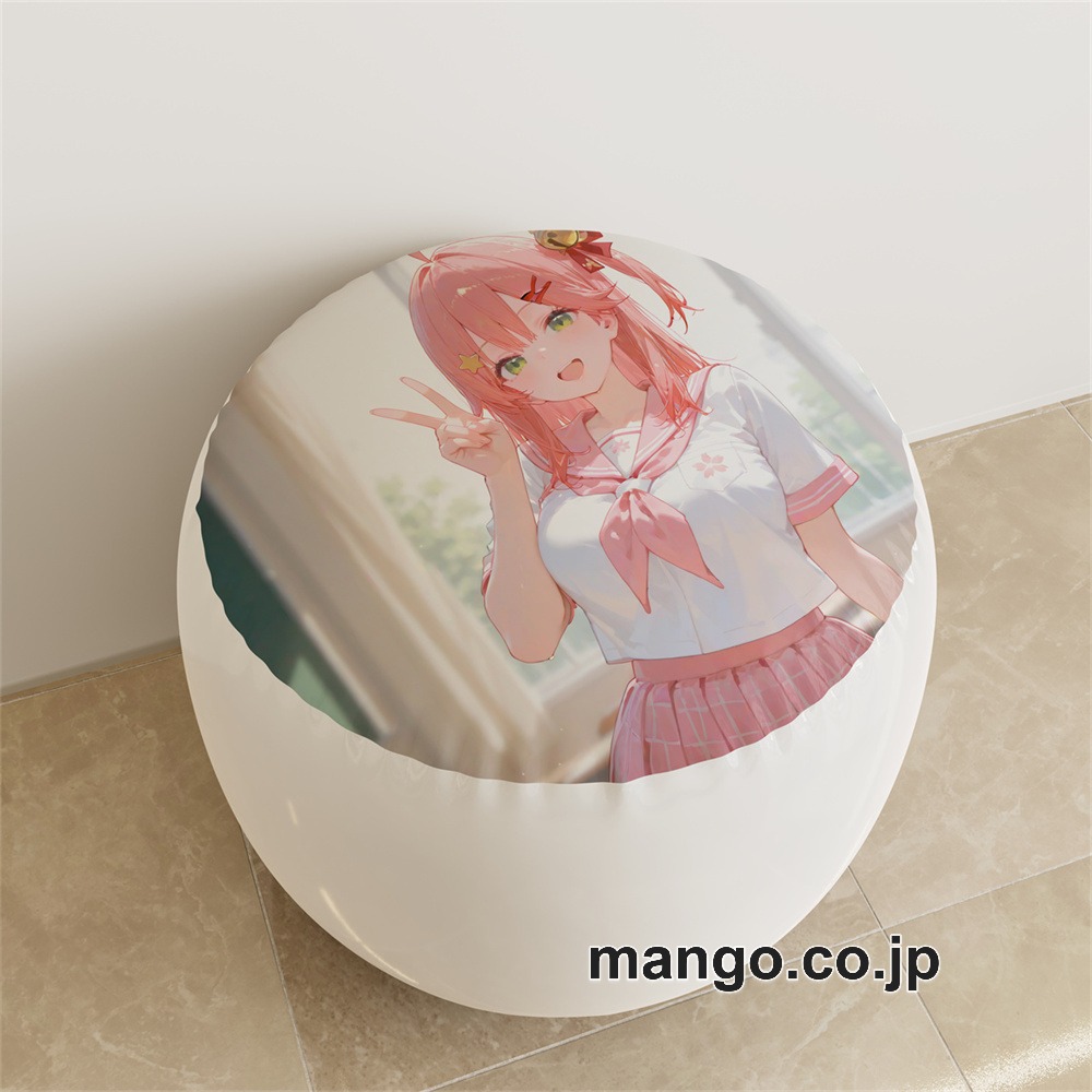 PVC ラウンドスツール アニメ キャラクター【バーチャルYouTuber】さくらみこpvcスツールPVC製 キャラクターグッズ コレクション用