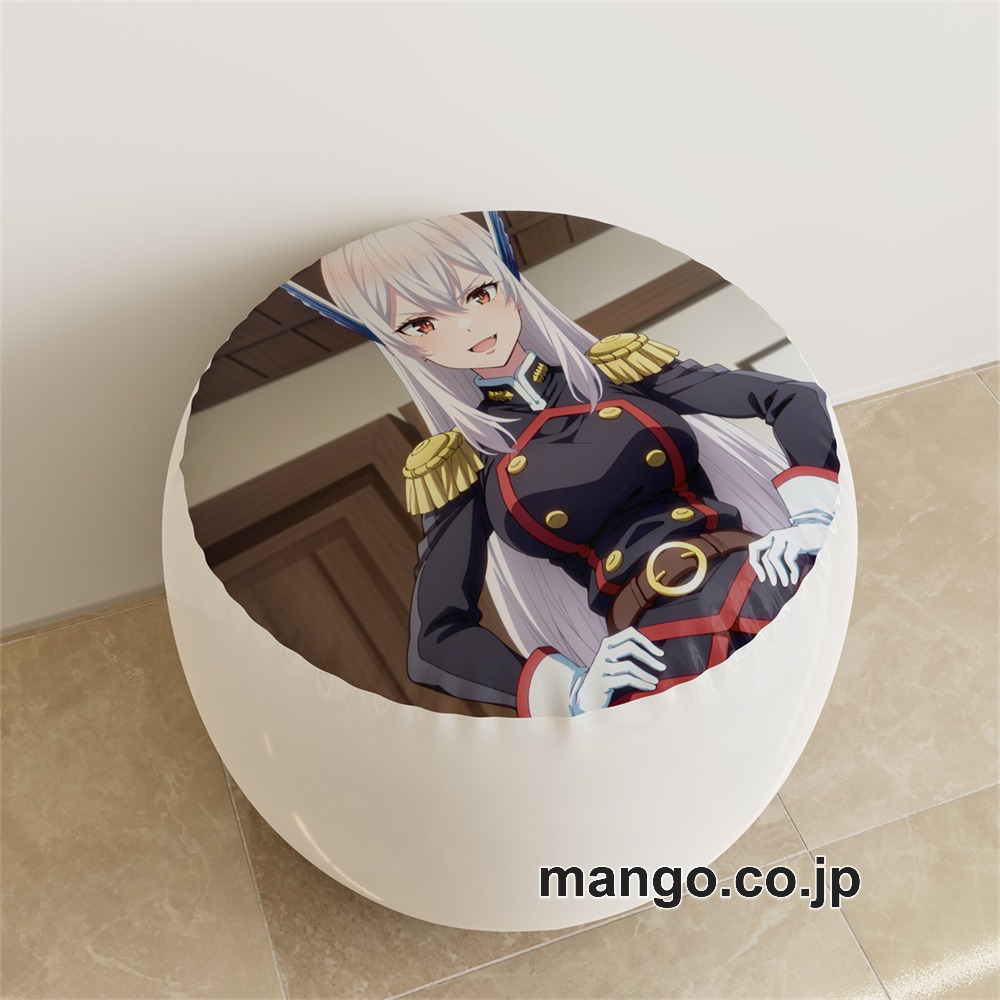 PVC ラウンドスツール アニメ キャラクター【魔都精兵のスレイブ】羽前京香pvcスツールPVC製 キャラクターグッズ コレクション用