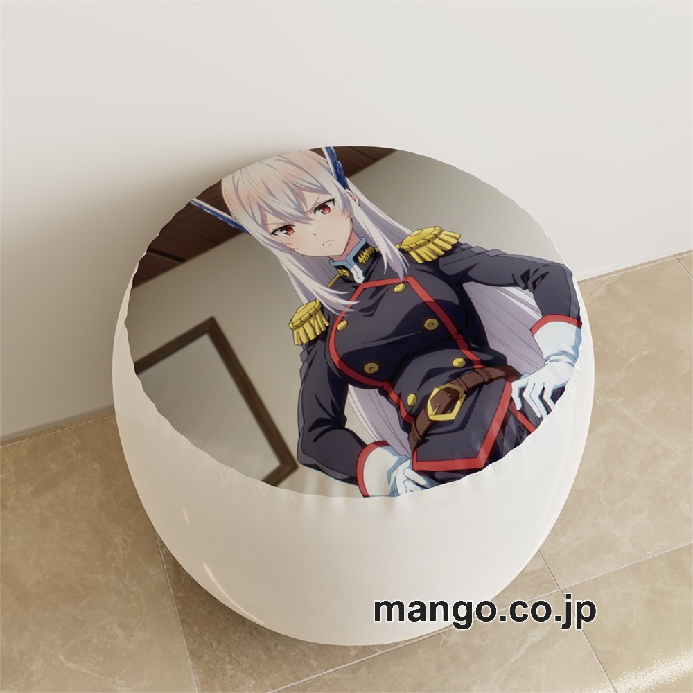 PVC ラウンドスツール アニメ キャラクター【魔都精兵のスレイブ】羽前京香pvcスツールPVC製 キャラクターグッズ コレクション用 2