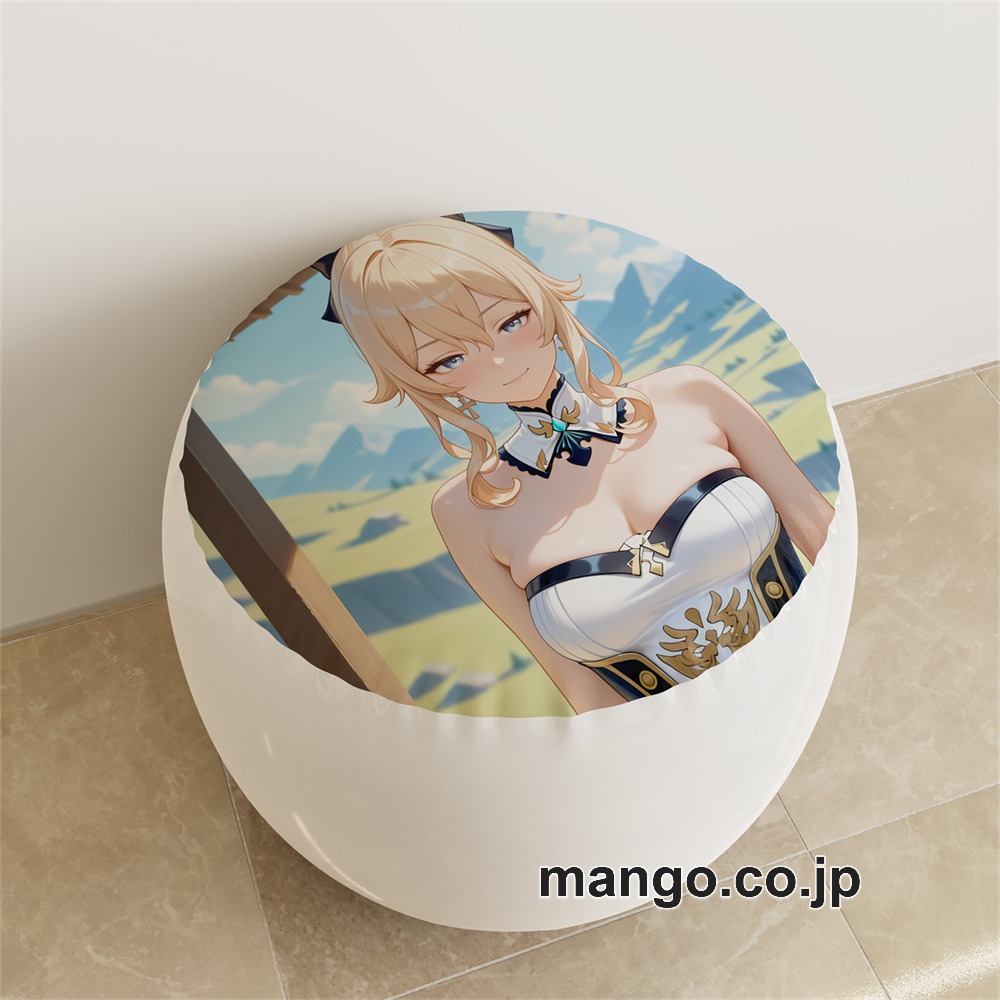 PVC ラウンドスツール アニメ キャラクター【原神】ジンpvcスツールPVC製 キャラクターグッズ コレクション用