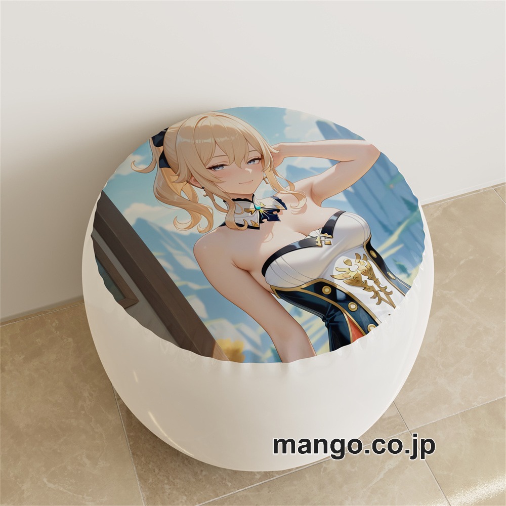 PVC ラウンドスツール アニメ キャラクター【原神】ジンpvcスツールPVC製 キャラクターグッズ コレクション用 2