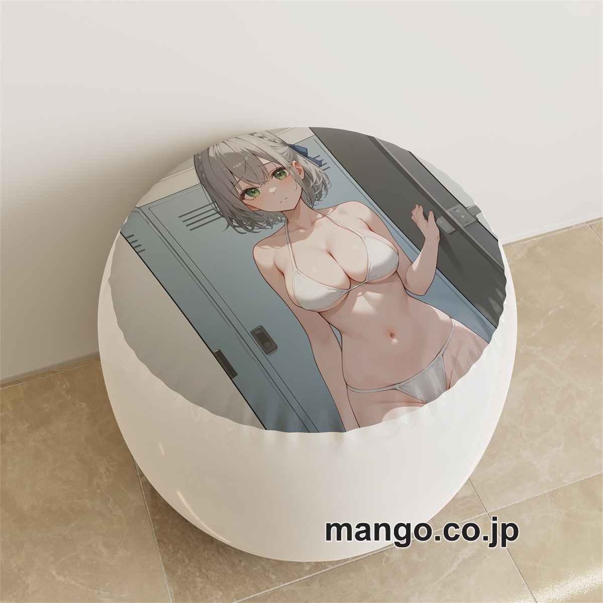 PVC ラウンドスツール アニメ キャラクター【バーチャルYouTuber】白銀ノエルpvcスツールPVC製 キャラクターグッズ コレクション用 2