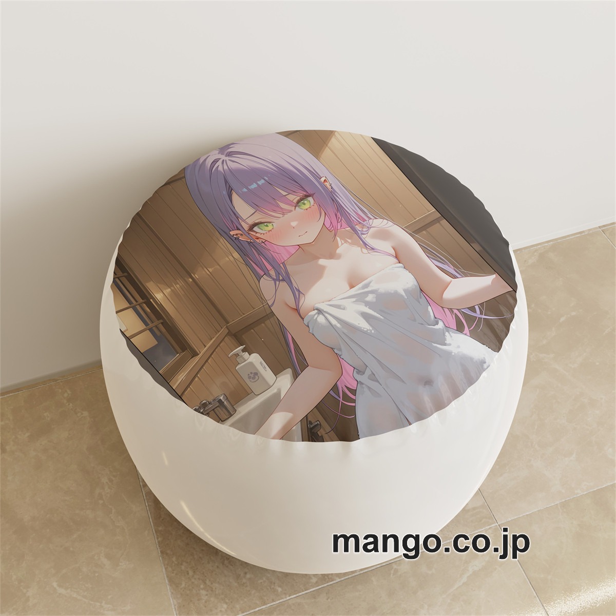 PVC ラウンドスツール アニメ キャラクター【バーチャルYouTuber】常闇トワpvcスツールPVC製 キャラクターグッズ コレクション用 2