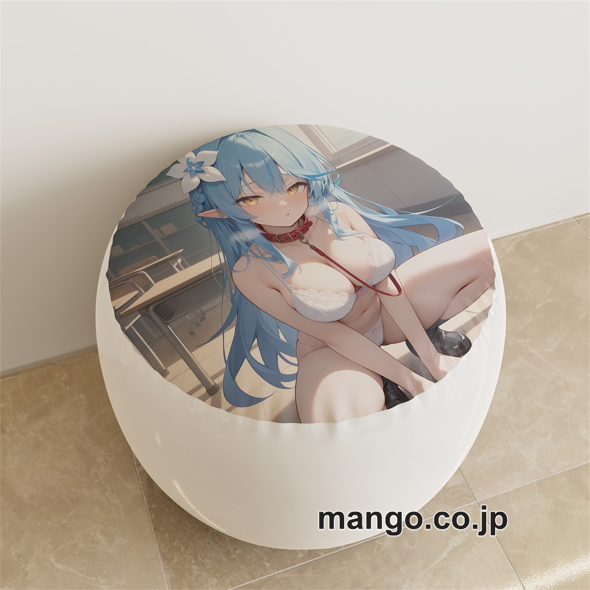 PVC ラウンドスツール アニメ キャラクター【バーチャルYouTuber】雪花ラミィpvcスツールPVC製 キャラクターグッズ コレクション用