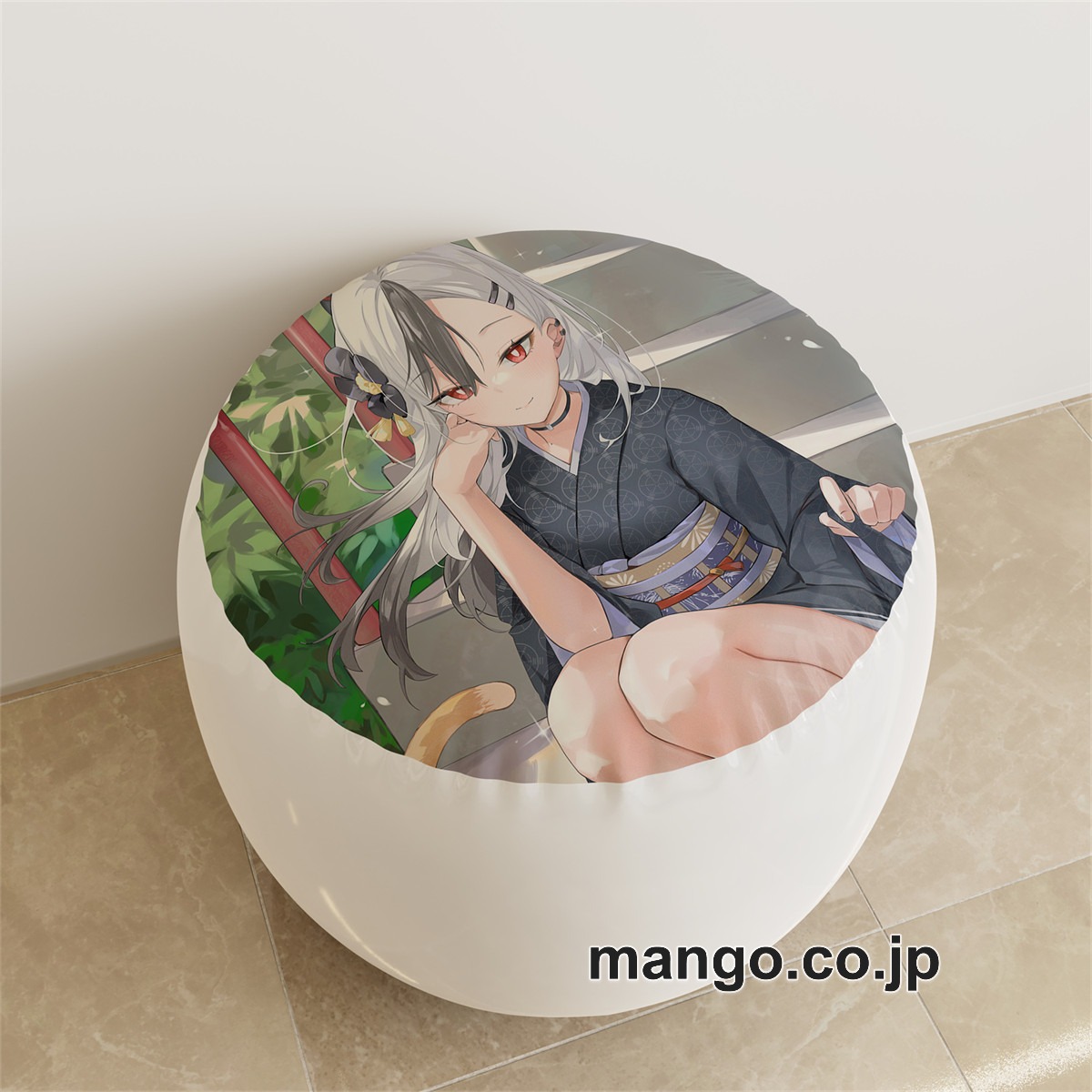 PVC ラウンドスツール アニメ キャラクター【ブルーアーカイブ】鬼方カヨコpvcスツールPVC製 キャラクターグッズ コレクション用