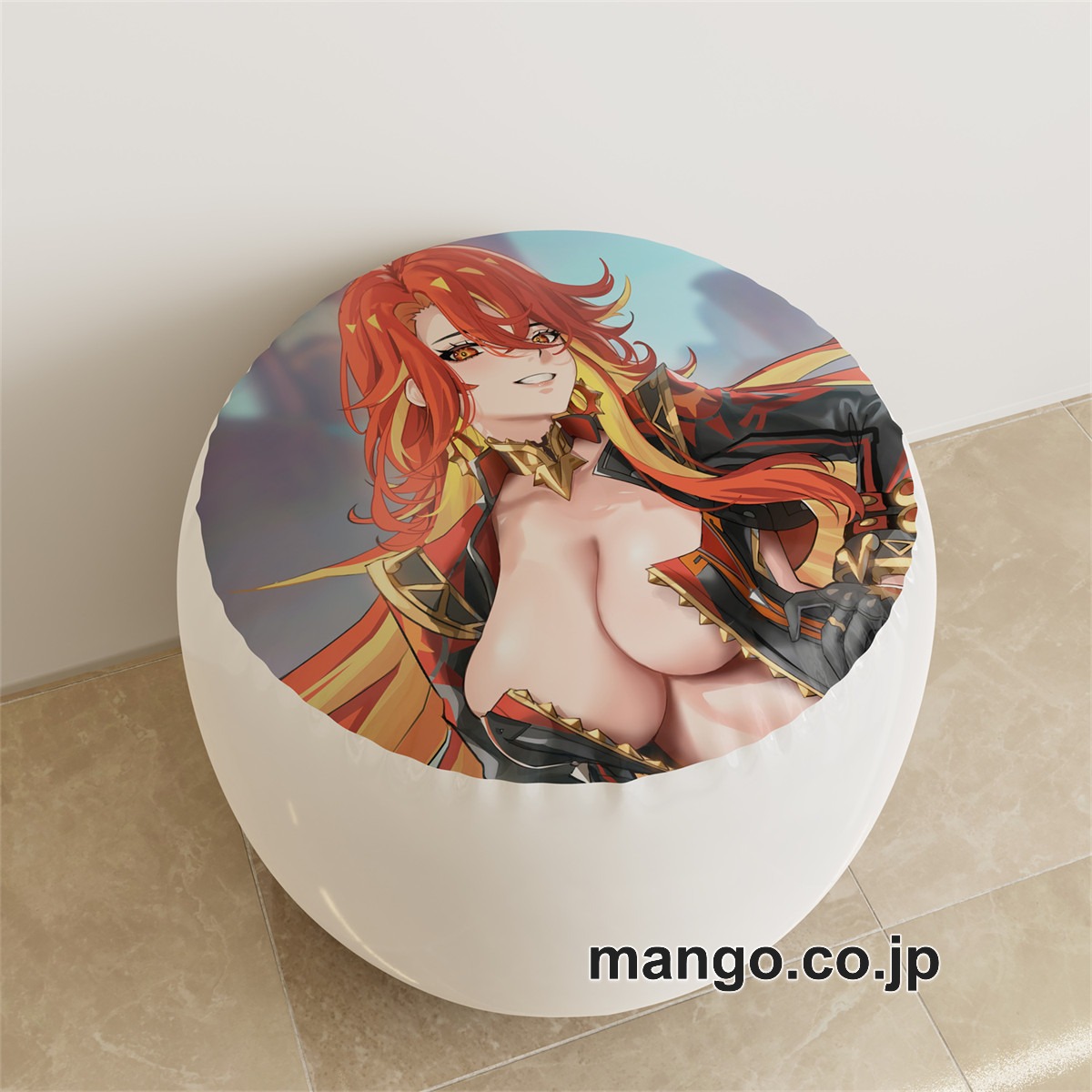 PVC ラウンドスツール アニメ キャラクター【原神】アルレッキーノ マーヴィカpvcスツールPVC製 キャラクターグッズ コレクション用 2