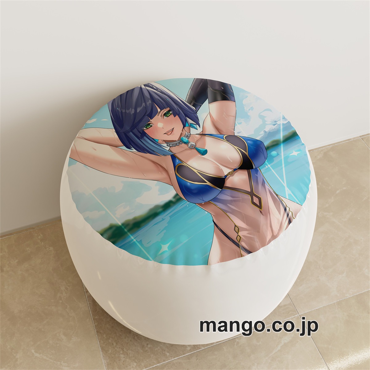 PVC ラウンドスツール アニメ キャラクター【原神】夜蘭 神里綾華pvcスツールPVC製 キャラクターグッズ コレクション用