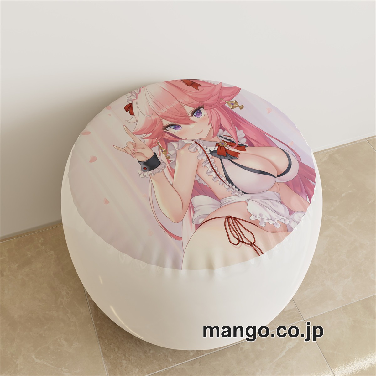 PVC ラウンドスツール アニメ キャラクター【原神】八重神子 エウルアpvcスツールPVC製 キャラクターグッズ コレクション用