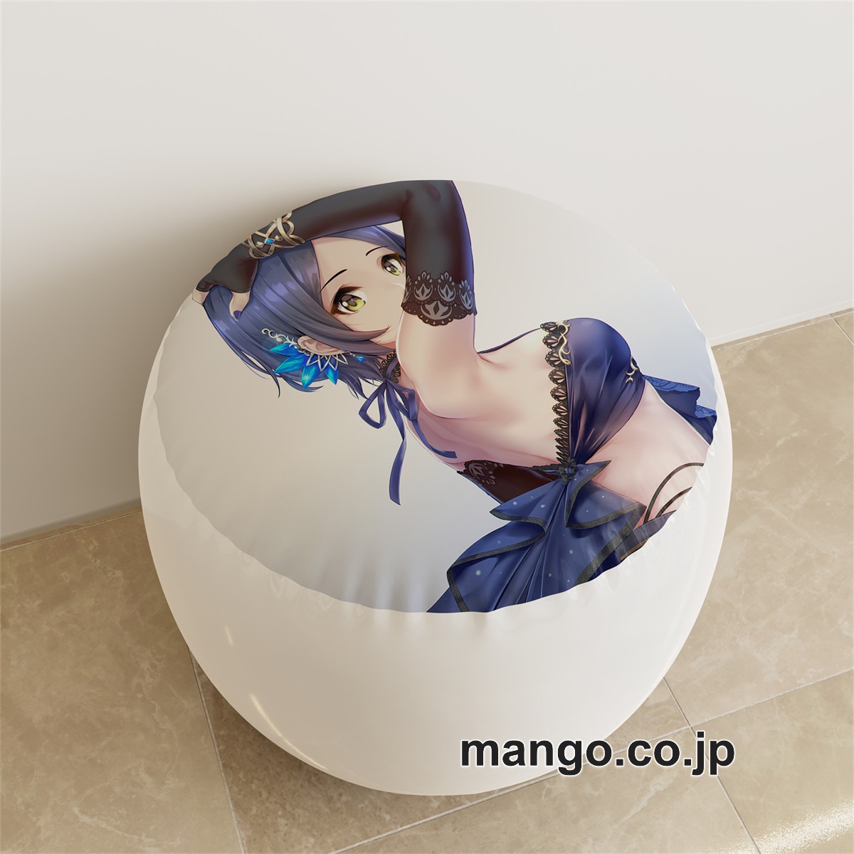 PVC ラウンドスツール アニメ キャラクター【アイドルマスターシンデレラガールズ】速水奏pvcスツールPVC製 キャラクターグッズ コレクション用 2