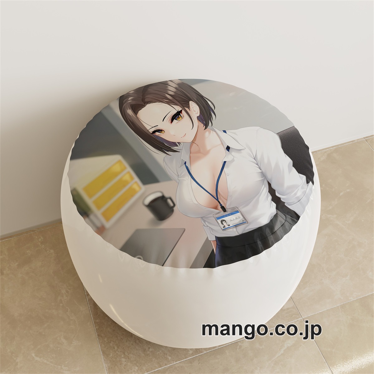 PVC ラウンドスツール アニメ キャラクター【矢式佑子】OLpvcスツールPVC製 キャラクターグッズ コレクション用 2