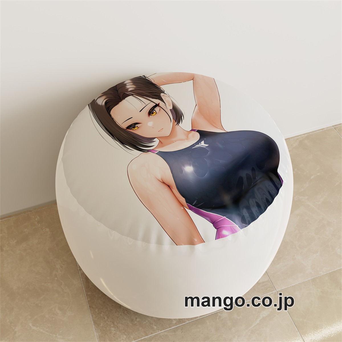 PVC ラウンドスツール アニメ キャラクター【矢式佑子】競泳水着pvcスツールPVC製 キャラクターグッズ コレクション用