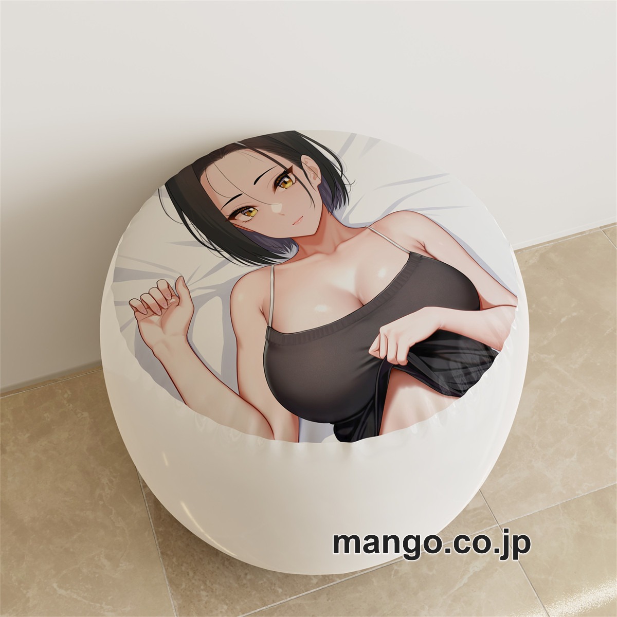 PVC ラウンドスツール アニメ キャラクター【矢式佑子】着衣巨乳pvcスツールPVC製 キャラクターグッズ コレクション用 2